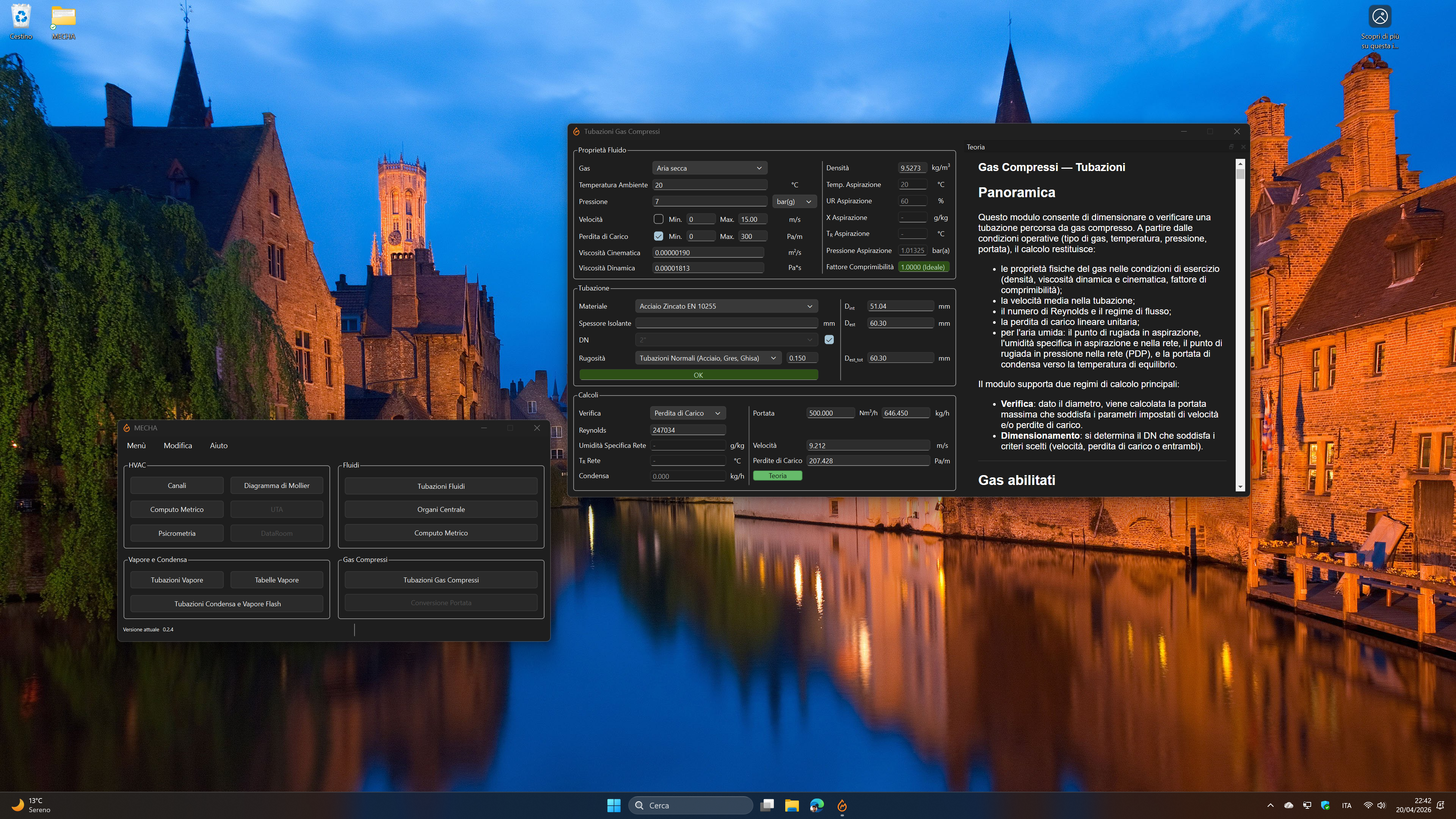 Screenshot of the Compressed Air Module